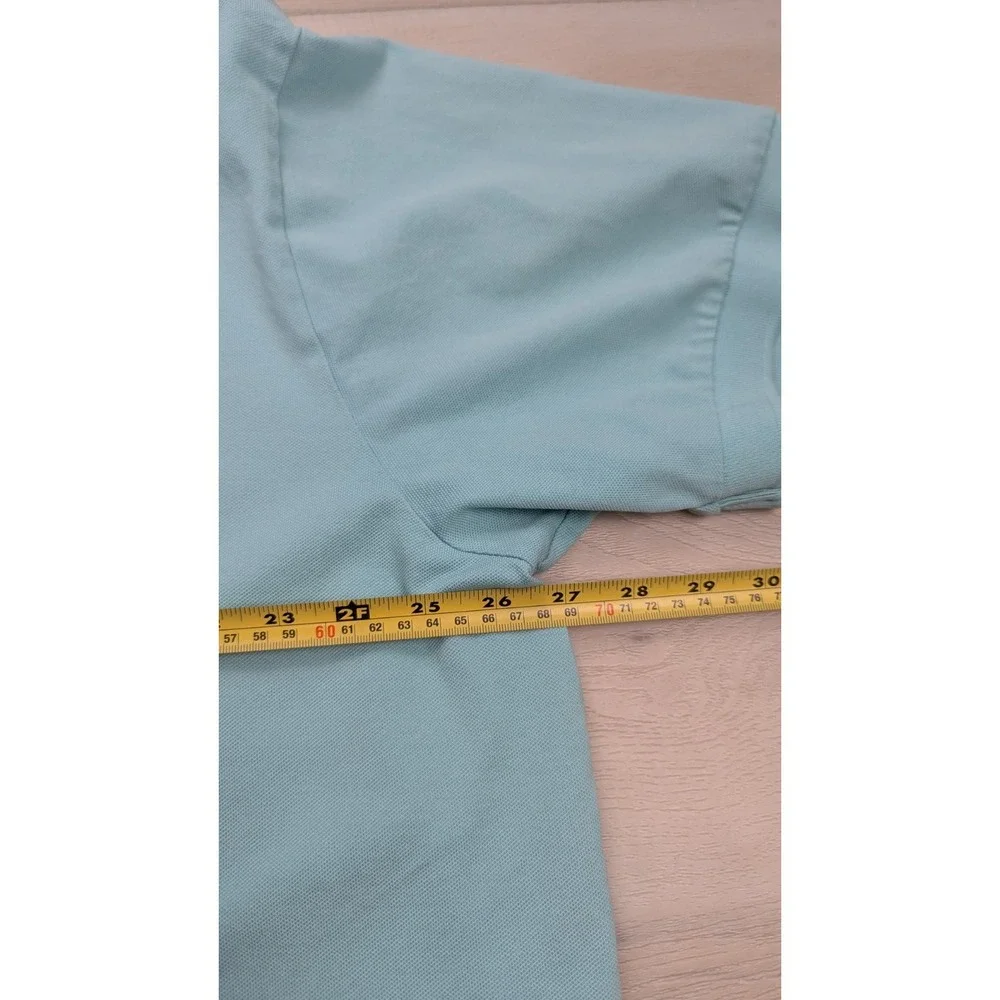 Polo Ralph Lauren Polo Shirt Mens 2XB‎ Big Light Blue Preppy Pony Short Sleeves